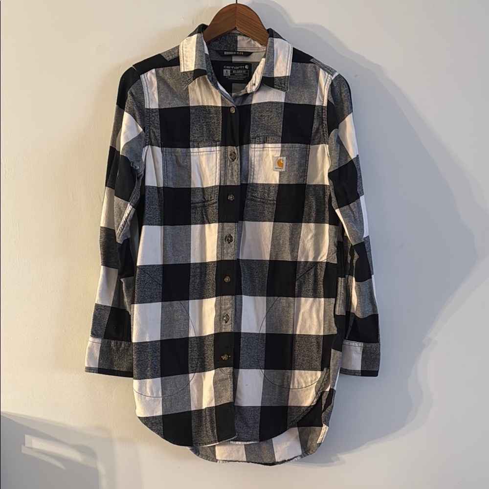 Carhartt Black/White (Pocketed) Flannel Shirt